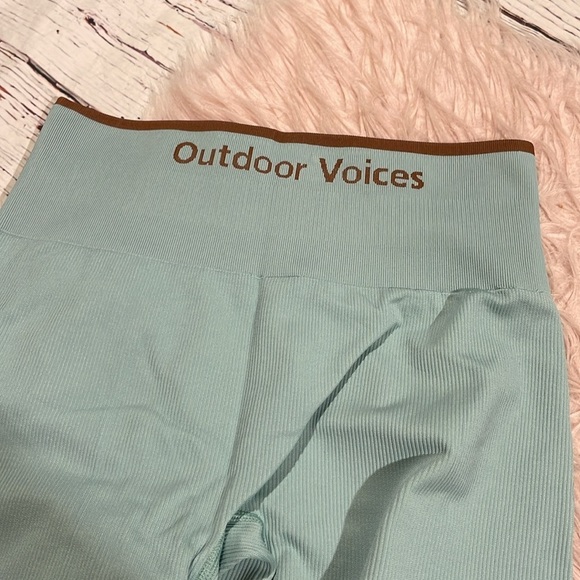 NWT Outdoor Voices Seamless Ribbed 7/8 Legging- Storm - Picture 9 of 9